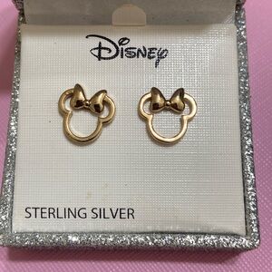 NWT Disney Minnie Mouse Sterling Solver Earrings